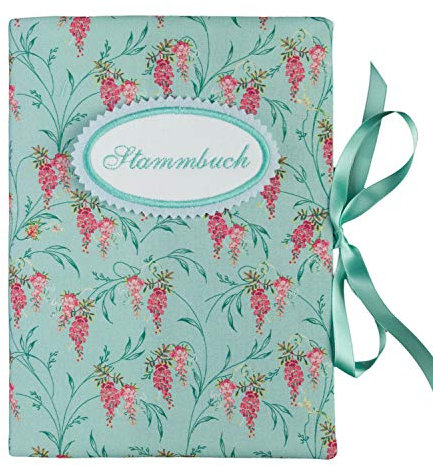 bettina bruder - Sammelmappe DIN A5 - Stammbuch Blumen mint türkis rosa lachs