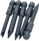 Utoolmart U Shape Screwdriver Bits, U4+U5+U6+U7+U8 Magnetic U Shape Head Magnetic Screwdriver Bit, with 1/4 Inch Hex Shank, 65mm Length S2 Steel Screw Driver Kit Tools, for Repair Work, 1 Set