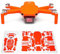 Wrapgrade Skin Sticker Set Kompatibel mit DJI Mini 2 (NEON ORANGE)