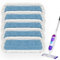 MEXERRIS Mikrofaser-Spray-Mopp-Pads, Ersatzköpfe, waschbar, wiederverwendbar, für nasse und trockene Wischmopp, Bodenreinigung, kompatibel mit Bona-Bodenpflegesystem, für Küche, Blau, 5 Stück