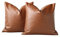 Homefeelzydys Dekokissenbezüge 40x40cm 2er Set, 16x16 Zoll Akzent Kunstleder Kissenbezug, Landhausstil Moderner Kissenbezug für Schlafzimmer, Wohnzimmer Sofa