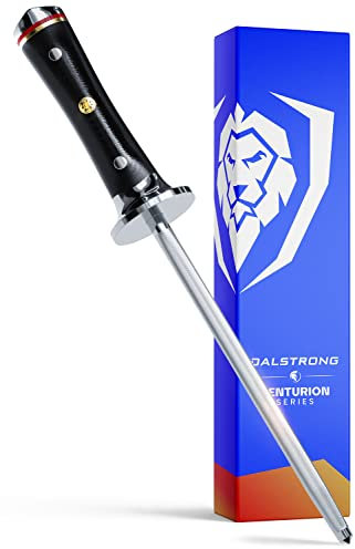 DALSTRONG Honing Steel - 8 (20 cm) - Centurion Series - Swedish 14C28N High - Carbon Stainless Steel - G10 Handle - w/Sheath