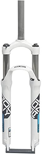 Mechanische Gabel mit Schultersteuerung, Mountainbike-Gabel, Scheibenbremse, Federgabel aus Aluminiumlegierung, 105 mm Hub(Color:Blue;Size:29inch)