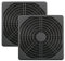 WHYHKJ 2pcs 3 in 1 Computer Dustproof Filter 120mm Plastic Black Computer Fan Colander Dust Net Dustproof Sponge Filter