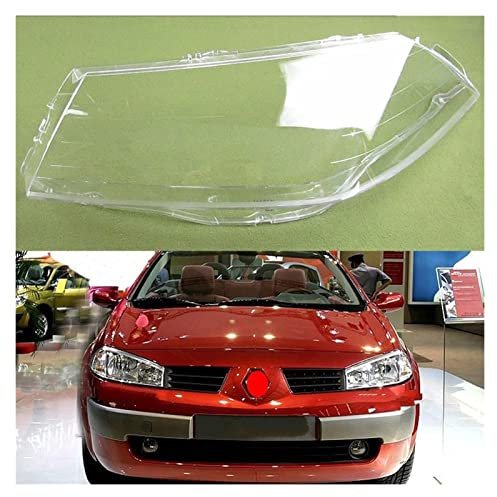 LZLWL Scheinwerfer Objektiv Glas Lampenschirm Abdeckung Scheinwerferabdeckung Für Renault Megane 2006 2007 Lampenschirm-Shell Abdeckung (Farbe : 2 stücke Links und rechts)
