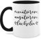 Tasse Tassen 325ml - Statement Sprüche - Einatmen Ausatmen Lächeln - 325 ml - Schwarz - positiver spruch spruchtasse sarkasmus inhale kaffetassen spruchtassen spruechen exhale kaffeetasse