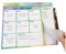Buyit Magnetic Weekly Meal Planner and Shopping List Pad for Fridge - 52 Pages - Tear off Weekly Grocery List - Convenient Pen & Pen Holder - 9'' x 7.5'' - Rainbow Design