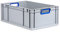 PROREGAL Eurobox NextGen Color | HxBxT 22x40x60cm | 44 Liter | Griffe blau offen | Verstärkter Boden | Eurobehälter, Transportbox, Transportbehälter, Stapelbehälter