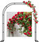 LYAH 120CM 140CM 180CM Metall Rosenbogen Gartenbogen 200CM 240CM 280CM 350CM Torbogen Pergola Rankhilfe Rankgitter Für Kletterpflanzen, Hochzeit Dekorationen Bogen, Freistehend (Size : 280x220x40CM)