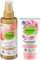 alverde Naturkosmetik 2er-Set Hautpflege: Bodyspray SOMMERGLÜCK SCHIMMERSPRAY goldener Schimmer mit Pfirsich-Duft (150 ml) + Handfluid SOMMERPFLEGE Handpflege mit Bio-Flieder, Hyaluron (75 ml), 225 ml