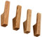 THEHRDWOOD Wood Wall Hooks - Set of 4 - Light Ash Wood Coat Hooks for Hanging Hat, Purse, Backpack, Bag, Jacket - Modern Farmhouse Decor for Wall and Practical Entryway Wall Hooks (Ash Wood)