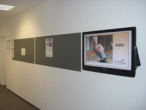 Magnetische Tafelfolie Farbe: Grau | Preis-Leistung Top | beschreibbar, abwischbar, magnetisch | Kreide Tafel Magnetfolie selbstklebend - Magnetwand Memoboard (100x30cm)