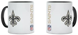 NFL New Orleans Saints Kaffeebecher Kaffeetasse Tasse 11oz 325ml Double Logo