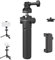 PGYTECH CapLock Extension Pole Tripod with Phone Clip for DJI OSMO Action 5/4, for Gopro Hero 12/11/10, OSMO Pocket, for Insta360, XiaoYi, Feiyu Action Cameras with 1/4-20 Thread Adapter
