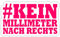 Spreadshirt Kein Millimeter Nach Recht Anti Rassismus Sticker, max. 10x10 cm, 10 x 10 cm, Mattweiß
