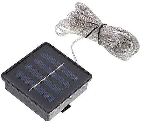 Yardwe Solar Lichterkette Außen Lichtleiste Für Sonnenschirme Led-lichterkette Für Garten Dekoration Weiß