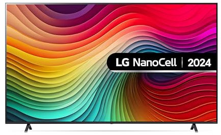 LG 86NANO81T6A 86, 4K NANOCELL, Smart TV, HDR10, WebOS24, Serie 81, Procesador Alta Potencia, Dolby Digital Plus, Gaming, Alexa/Google Assistant, Negro
