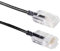 Elfcam® - 12m Slim Cat 6 Ethernet-Kabel, Cat6 32AWG WAN LAN-Netzwerkkabel, Ultra Slim Schwarz (12 Meter)