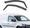 GEARCELL Black Wind Deflectors, Rain Guards Window Visor Compatible with Volkswagen CADDY MK3 MK4 2004-2020, in-Channel Side Shatterproof Sun Visor