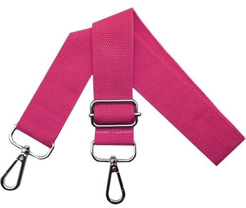 Taschengurte zum Wechseln Schultergurt Tasche - Taschengurt Verstellbar Breit 3.8cm mit Silber Karabiner, Tragegurt für Handtaschen Damen Taschenband, Umhängegurt Taschen, Rose, Q11