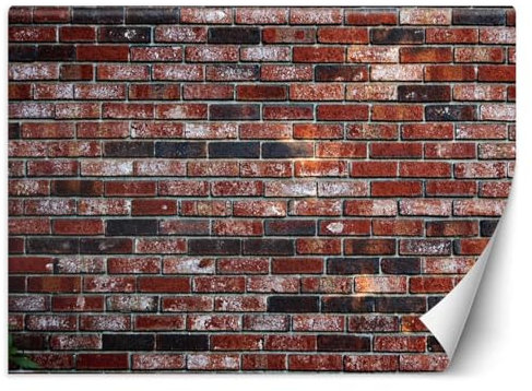 KunstLoft 'Vintage Bricks' Tapete Mixed Media Moderne Fototapete für Wohnzimmer, Büro, Schlafzimmer 100x70 cm