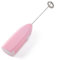 Sunicon Cordless Mini Hand Mixers Electric Whisks Portable Electric Egg Beater, Electric Foam Maker Coffee Frother Wand for Whipping,Cookies,Cakes,Butter (Pink)