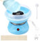 BRISKORE Zuckerwattemaschine Kinder Cotton Candy Machine Zuckerwattemaschinen Zuckerwatte Maschine Set mit 10 Stäbchen und 1 Messlöffel Blau Zuckerwattenmaschiene für Zuhause Kindergeburtstag Party