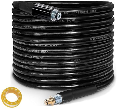 (10M/32Ft) High Pressure Washer Replacement Hose for Karcher K Series Washers K2, Old Model Quick Connector Click Type Plug to M22-14mm Screw Thread Outlet, Extension Clean Pipe with Quick Connector