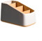 Boîte de rangement pour télécommande TV - 4 grilles - Organiseur de bureau - Fauteuil de bureau - Support de téléphone pour bureau (jaune)