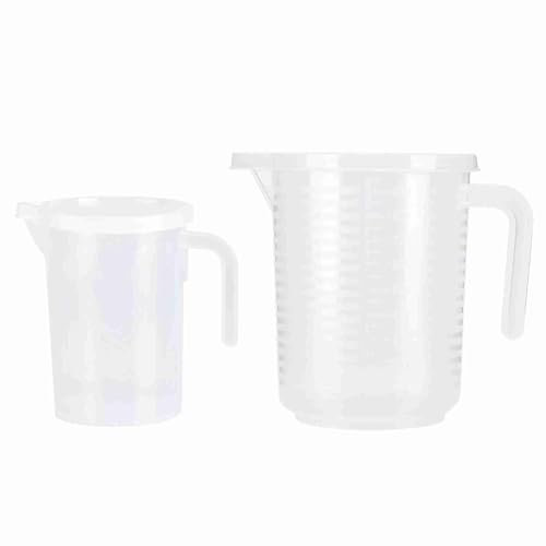 Measuring Cup with Lid, 500ml/1000ml Liquid Measure Mug Large Capacity Baking Measuring Cup Clear Resin Measuring Cups Mixing Pitcher for Cooking Baking (500ML)