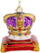 SIKORA BS010 Britische Krone Christbaumschmuck Glas Weihnachtsbaum Anhänger