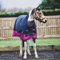 eQuitack Your Passion Is Our Mission 1200 Denier Pferdedecke Outdoor Winterdecken Weidedecke mit 200 G Fullung Highneck Navy/Raspberry 135cm
