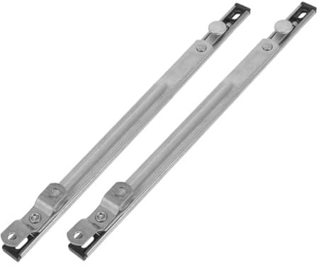 OSALADI 2 Stück Verstellbare Sicherheitsstange Aus Edelstahl 304 Für Dreh Und Schiebefenster Balkon Und Terrassentürsicherung Teleskopisch Ohne Bohren Platzsparend