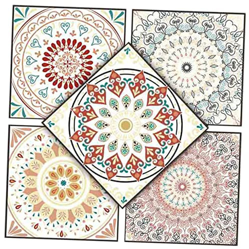 Cabilock 5 Sätze Aufkleber Für Fliesenböden Fliesen Kleben Fliesenboden Aufkleben Und Abziehen Fliesen Küche Aufkleben Aufkleber Für Bodenfliesen Fliesenaufkleber Pvc 5 Stück * 5