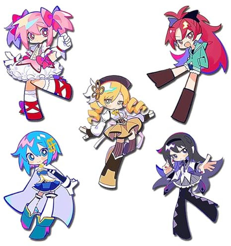 5 Madoka Magica Badge Anime Madoka Magica Homura Figures Acryl Brosche Cosplay Abzeichen Pins