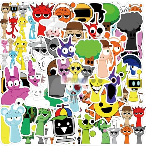 Book Stickers, 110 PCS Waterproof Stickers for Water Bottles, DIY Suitcase Cute Cartoon Scrapbook Sticker Aesthetic for Journal Guitar Skateboard Room Decor Gifts