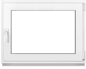 Framex Finestra in Plastica Bianca Larghezza x Altezza 100 x 70 cm (1000 x 700 mm), Triplo Vetri (32 mm), Anta-Ribalta, Girevole DIN Sinistra – Premium