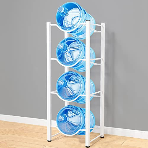 Heavy Duty Water Bottle Storage Rack, 5 Gallon Water Jug Organizer for Dispenser, Water Cooler Bottle Holder & Display Stand, Durable Plastic, 35x36x111CM