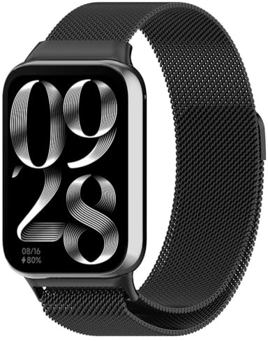 Cinturino di ricambio per Xiaomi Mi Smart Band 8 Pro / 9 Pro/Redmi Watch 4 / Watch 5, chiusura magnetica, cinturino in metallo regolabile per uomo e donna
