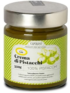 Crema di Pistacchio 100% 250 g | Vegan, Senza Glutine, Senza Stabilizzanti e Conservanti