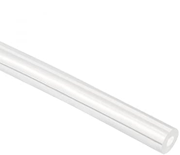 Sourcingmap Silicone Tube, 2mm ID, 5mm OD, 2M, Flexible Silicone Rubber Tubing, Water Air Hose Pipe, Transparent, for Pump Transfer