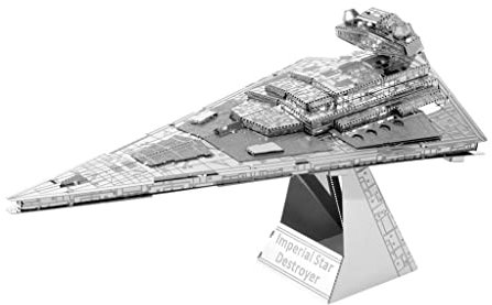 Fascinations MMS254 Metal Earth Metallbausätze - Star Wars Imperial Star Destroyer, lasergeschnittener 3D-Konstruktionsbausatz, 3D Metall Puzzle, DIY Modellbausatz mit 2 Metallplatinen, ab 14 Jahre