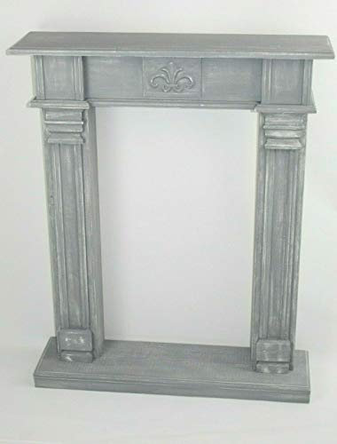 Wolkenstube Consola Decorativa para Chimenea, de Estilo Shabby y en Color Gris