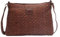 Biba Tasche für Damen aus echtem Leder, Umhängetasche Heritage Kansas KA2, Langen Griff, Reißverschluss, Echtes Rindsleder, Lederfarbe