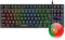 Mars Gaming MKTKLPT, Clavier Gaming H-Mech, Éclairage RGB 8 Effets, Antighosting, Langue Portugaise