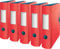 Leitz Multifunktions-Ordner, A4, Abgerundeter Rücken, Gummibandverschluss, Kunststoff, Active Urban Chic (Rot-Blau | Mehrfach-pack, 5 Stück)