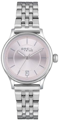 Breil Orologio DONNA CLASSY quadrante MONO-COLORE ROSA movimento SOLO TEMPO - 3 LANCETTE QUARZO e BRACCIALE ACCIAIO ARGENTO EW0496