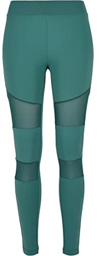 Urban Classics Damen Ladies Tech Mesh Leggings Leggings, Paleleaf, S