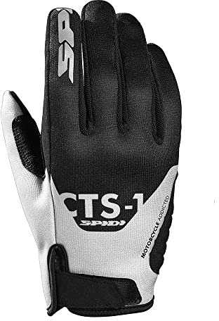Spidi CTS-1 K3 Motorradhandschuhe Schwarz/Weiß XL