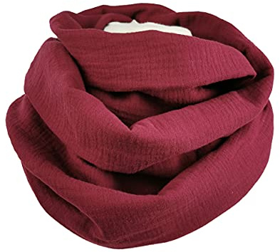 Loop Musselin einfarbig bordeaux